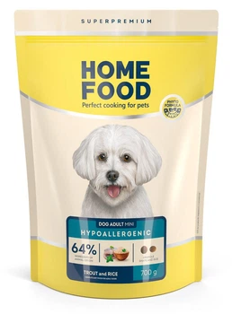 Гіпоалергенний корм для собак малих порід Home Food з фореллю та рисом 0,7кг (4820290090330)