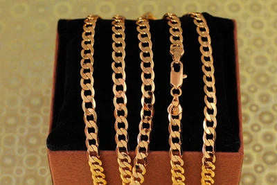 Цепь Xuping Jewelry панцирная 55 см 6 мм золотистая