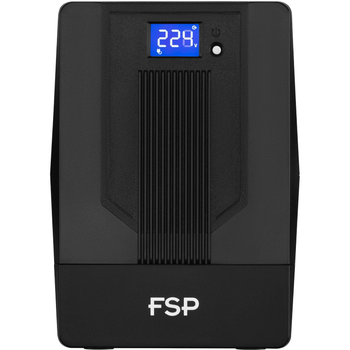 Источник бесперебойного питания FSP iFP-2000 2000VA 1200W SCHUKO*2+IEC*2,12V/9AH*2 LCD VERSION 230V CE EAC Black (PPF12A1607)