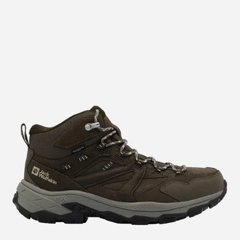 Мужские демисезонные ботинки для треккинга с мембраной кожаные Jack Wolfskin Vojo Tour Lt Texapore Mid M A62074-5719 43 (9UK) 27.7 см Коричневые (4064886156783)