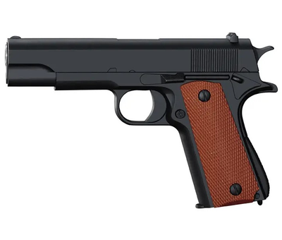 Страйкбольный Пистолет COLT M1911 VIGOR V11 металл, стреляет пульками 6 мм Черный