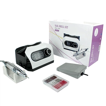 Фрезер для нігтів Nail Master pro ZS 717 65W 45000об/м манікюрний фрезер білий 330525319