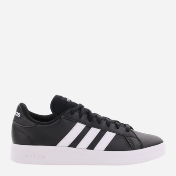 Tenisówki damskie z eko skóry adidas Grand Court Base 2 GW9262 40.5 Czarny/Biały (4065426736540)