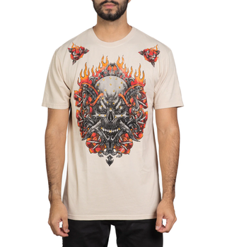 Футболка Affliction Toxic Tavern Cream (A26365-CRM-M)