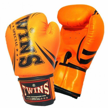 Боксерские перчатки Twins Fancy Boxing Gloves FBGDM3-TW6 Dark Orange (FBGDM3-TW6-DKOR-16oz)