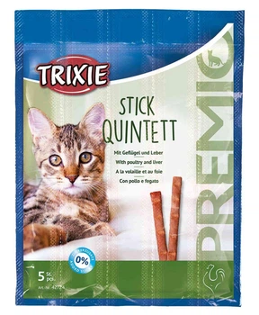 Ласощі для котів Trixie PREMIO Quadro-Sticks 5 шт. (домашня птиця)