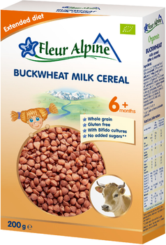 Каша молочна дитяча Fleur Alpine Buckwheat Гречана з 6 місяців 200 г (4779050670209)