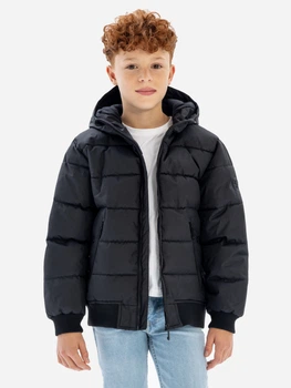 Дитяча демісезонна стьобана куртка для хлопчика Minoti 19coat76 41107JNR 98-104 см Чорна (5063025341348)