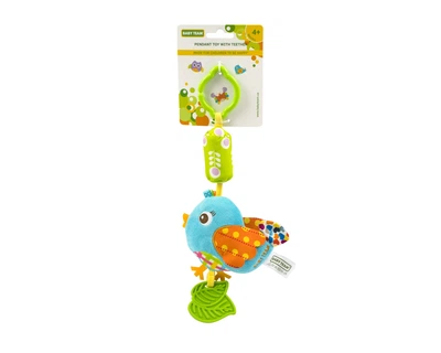 Игрушка-подвеска с прорезывателем Птичка BABY TEAM 8520 Голубой