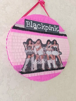 Піньята "Black Pink" Блек Пінк, рожева 38*38*10 + палиця