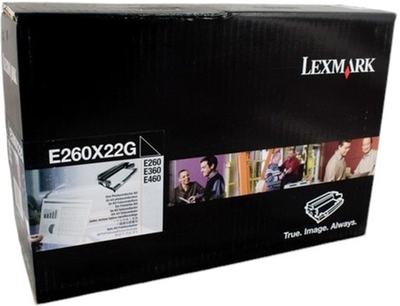 Wkład bębna zamiennego Lexmark E260/X466 E260X22G Drum Black (734646064743)