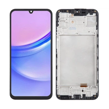Дисплей для Samsung A155 Galaxy A15, з тачскріном, в рамці, OLED