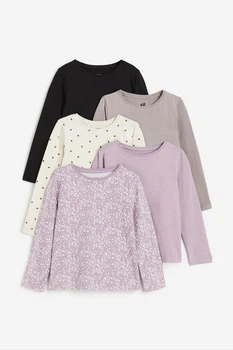 Набір регланів різні кольори Квіти 5шт H&M 92cм (400098588)