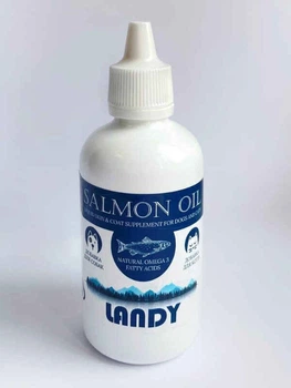 Landy Salmon Oil - Лососевое масло для котов и собак, 100 мл