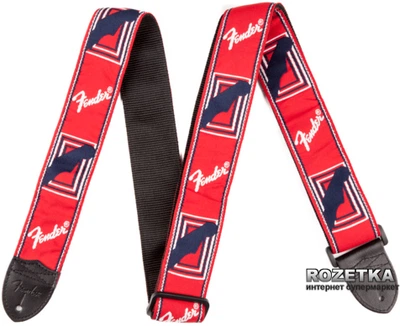 Гитарный ремень Fender 2" Monogrammed Red/White/Blue (14487)