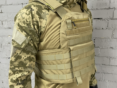 Плитоноска ISARM разгрузочный военный жилет с системой Molle Coyote (PLT-070)