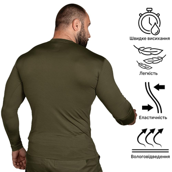 Тактический CamoTec лонгслив CoolTouch Olive олива 3XL