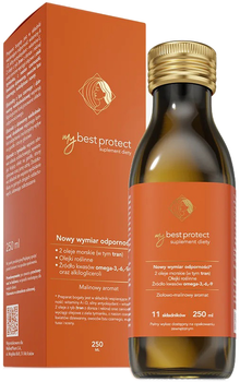 Suplement diety MyBestPharm MyBestProtect 250 ml Malina (5904013745062)