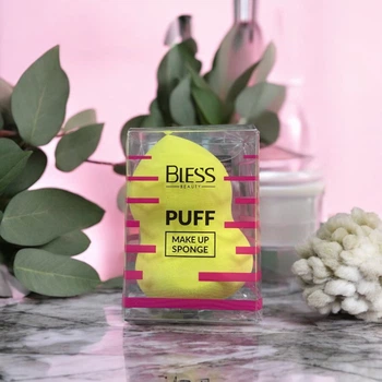Спонж грушевидный Bless Beauty PUFF Make Up Sponge (желтый)