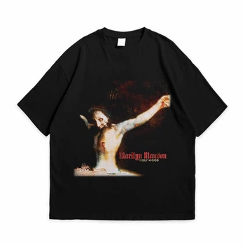 Футболка с принтом Marilyn Manson Holy Wood 3XL Черный Ф Муз070-Ч 3XL