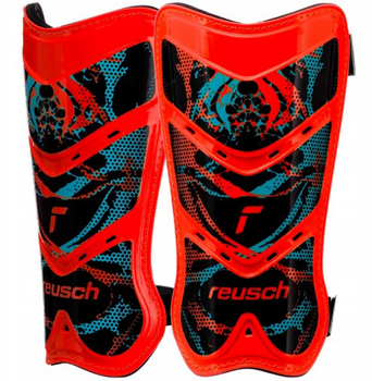 Футбольні щитки Reusch Shinguard Attrakt Lite 5377045 3335 S Червоно-чорні (4060485409251)