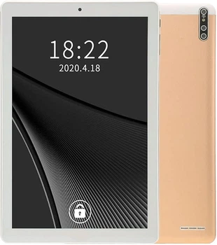 Планшет 10.1" PUSOKEI S12 3/64GB 4G 2-SIM 8 ядер Android 11 6000mAh Gold-white