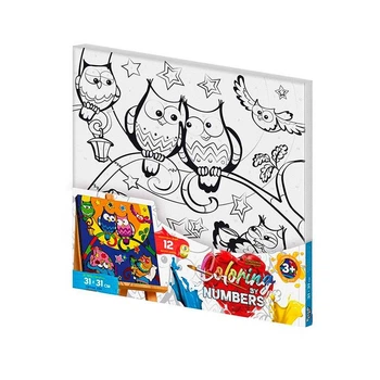 Картина за номерами Danko Toys "Сови на відпочинку" 31x31см CBN-01-08