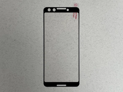Защитное стекло для Google Pixel 3 с чёрной рамкой, с полной поклейкой по всей площади и индексом твердости 9H