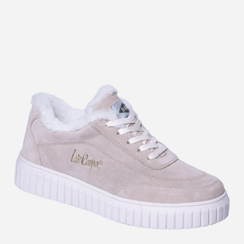 Zimowe sneakersy damskie zamszowe Lee Cooper LCJ-24-01-2972LA 38 (5UK) 24.5 cm Beżowe (5904292159703)