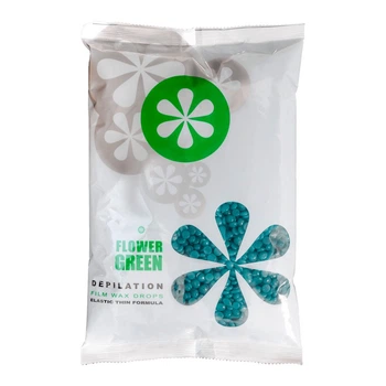 Пленочный воск для депиляции в гранулах Simple Use FLOWER GREEN, 800 г