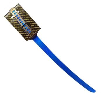 Деревянный сувенирный меч игрушка Катана мини BLUE 46см синий, KT45-B