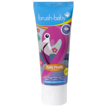 Зубна паста Протикаріозна Brush-Baby Tutti-Frutti Для дітей 3-6 років (1350 ppm) (Смак - Фруктовий) (50 мл.)