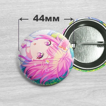Значок Отори Эму из игры Project Sekai / Проект Секай 44мм №2