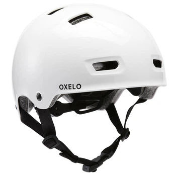 Защитный Шлем для Роликов Скейтборда Самоката OXELO MF500 ( M 55 - 59 см) Белый