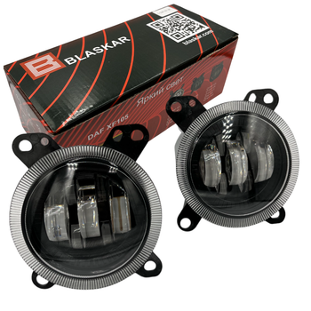 Светодиодная противотуманная фара LED/ЛЕД на 7 линз DAF XF105 12-80V 60W 6000L 6000K с белым цветом