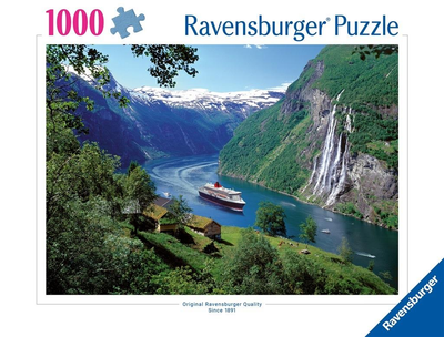 Puzzle Ravensburger Fiord w Norwegii 70 x 50 cm 1000 elementów (4005555004752)