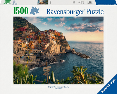 Puzzle Ravensburger Widok na Cinque Terre 80 x 60 cm 1500 elementów (4005555007050)