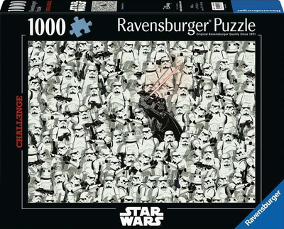 Puzzle Ravensburger Challenge Gwiezdne Wojny 70 x 50 cm 1000 elementów (4005555004585)