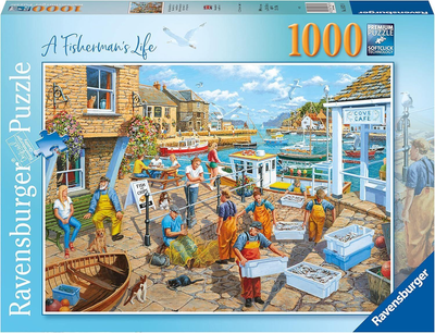 Puzzle Ravensburger Życie rybaka 70 x 50 cm 1000 elementów (4005555001614)