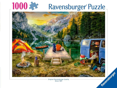 Puzzle Ravensburger Na kempingu 70 x 50 cm 1000 elementów (4005555005681)