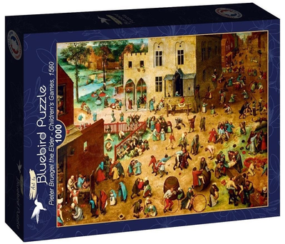 Puzzle Bluebird Pieter Bruegel the Elder Children's Games 1560 69 x 48 cm 1000 elementów (3663384602313)