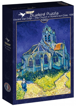 Пазл Bluebird Vincent Van Gogh The Church in Auvers-sur-Oise 1890 69 x 48 см 1000 деталей (3663384602801)