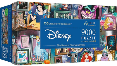 Puzzle Trefl The Greatest Disney Collection 198.5 x 92.8 cm 9000 elementów (5900511810202)