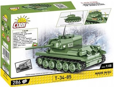 Klocki Cobi Historical Collection World War II T-34-85 250 klocków (5902251027162)