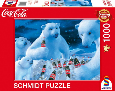 Puzzle Schmidt PQ Coca-Cola Niedźwiedzie polarne 69.3 x 49.3 cm 1000 elementów (4001504599133)