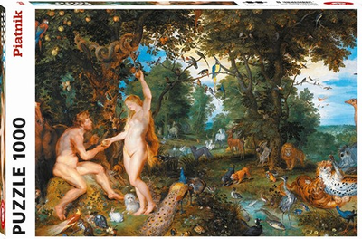 Puzzle Piatnik Brueghel i Rubens Raj i grzech 67.5 x 44.1 cm 1000 elementów (9001890554544)