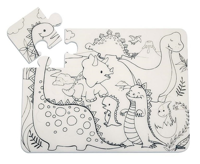 Puzzle Strigo Waterproof Funny Mat Dinozaury 25 x 19 cm 12 elementów (8681379331203)