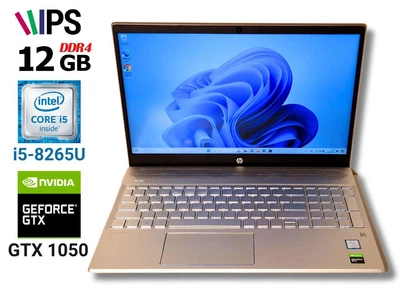 Ноутбук игровой б/у HP Pavilion 15 IPS i5-8265U 3.9ГГц 16/512Гб GTX 1050 акб 5 год