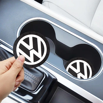 Коврики в підстаканник антиковзаючі Volkswagen 7см 2шт