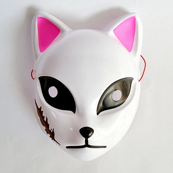 Маска Кицунэ Сабито Японской Лисы Kitsune, 25х18 см